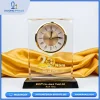Đồng hồ pha lê quà tặng kỷ niệm 20 năm thành lập in logo BIDV sang trọng.