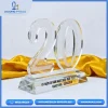Bộ số pha lê số 20 trong suốt làm quà tặng kỷ niệm.