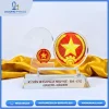 Bộ số pha lê tạo hình số 20 in phù hiệu ngành