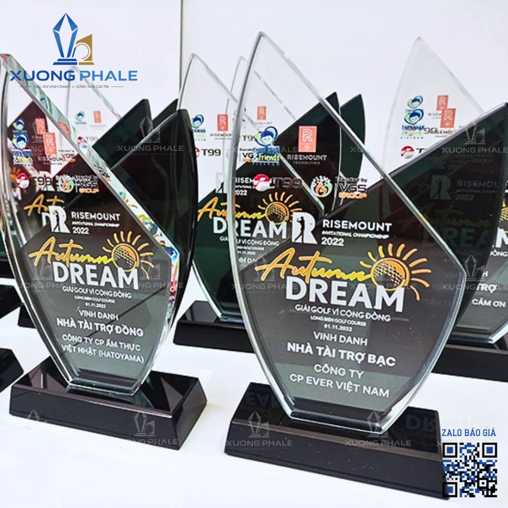 Kỷ niệm chương pha lê vinh danh Action Dream.
